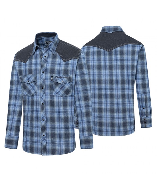 Stars & Stripes - Hank Blue Men's Western Shirt