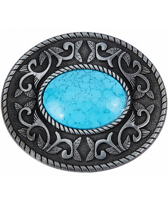 Belt Buckle - Turquoise Stone