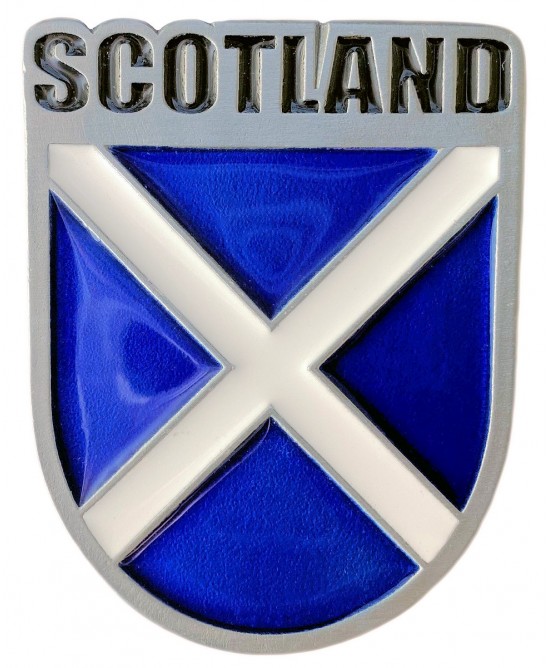 Belt Buckle - Scotland Flag Shield