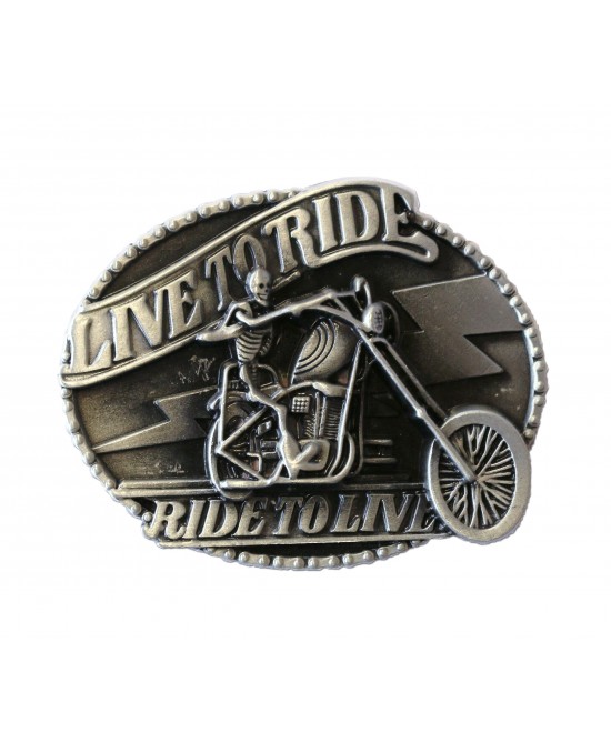 Belt Buckle - Live To Ride / Ride To Live