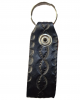 Belt Loop Keyring - Black Oval 