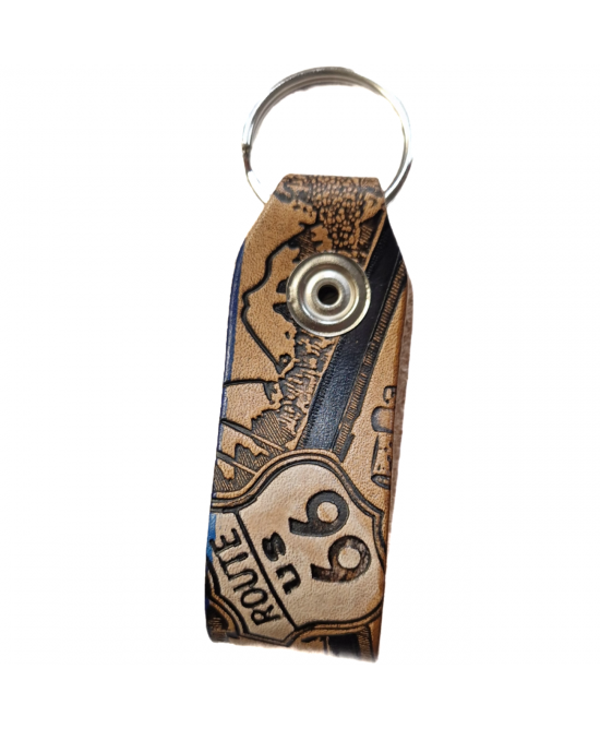 Belt Loop Keyring - Route 66