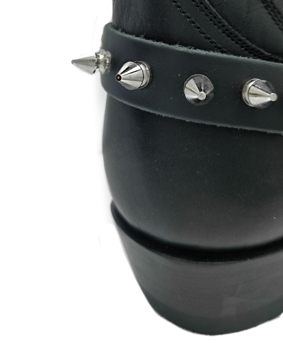 Boot Straps - Spikes Black