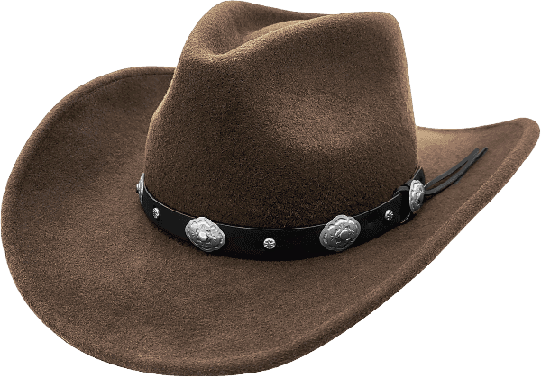 Brown suede cowboy hat online