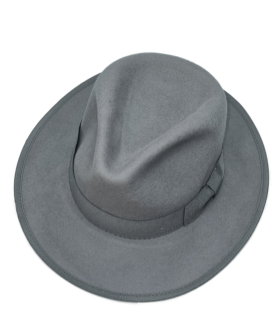 Wool Felt Hat - Light Grey