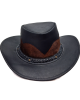 Leather Western Hat - Black