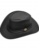 Leather Western Hat - Outback Trailblazer Australian Black