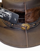 Leather Western Hat - Brown