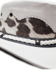 Leather Western Hat - White