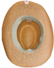 Straw Western Hat with Brown Hatband - Dune