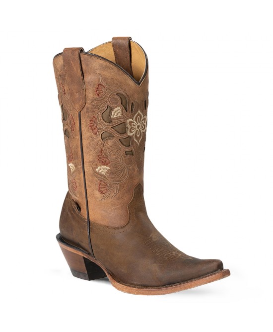 Stars & Stripes - Women's Western Boots - Salvaje Camel