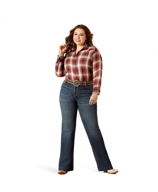 Ariat REAL Billie Jean Hearth Plaid Shirt