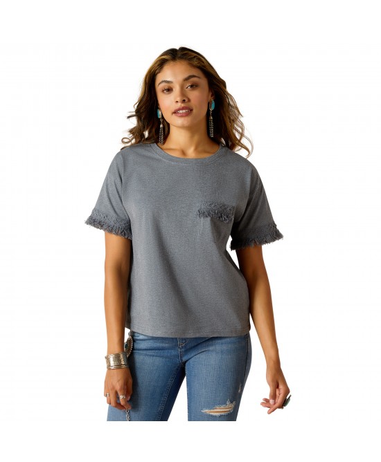 Ariat Grey Tassel Top