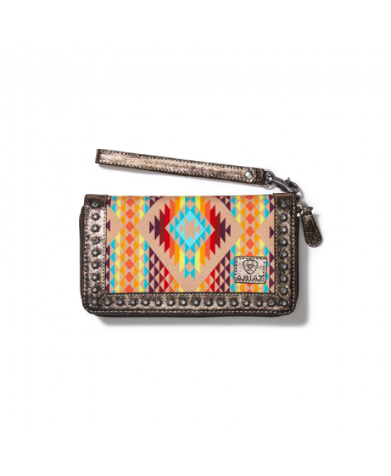 Ariat - Clutch Wallet Diamond Stripe