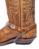 Boot Straps - Oval Tan Distressed