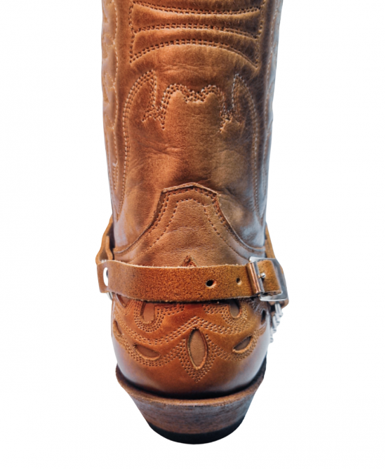 Boot Straps - Oval Tan Distressed