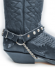 Boot Straps - Conical Stud Black - Thick