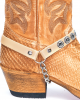 Boot Straps - Circular Beige - Thin