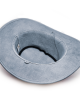 Leather Western Hat - Grey