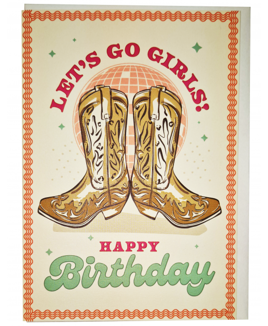 Birthday Card - Boots