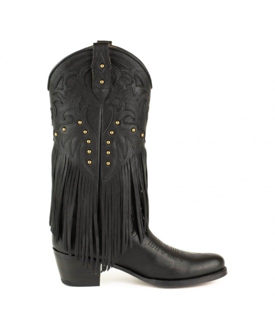 Mayura 2475 Fado Negro Fringes Ladies Cowgirl Boot