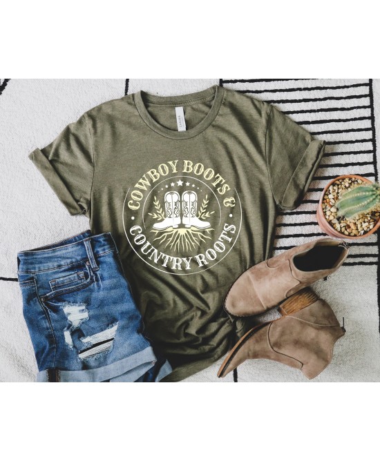 Rootin' Tootin' Tees - Country Boots & Country Roots