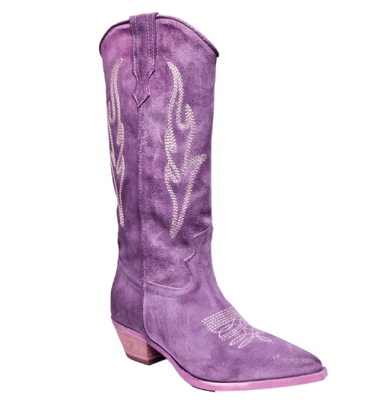 Womens purple sales western boots